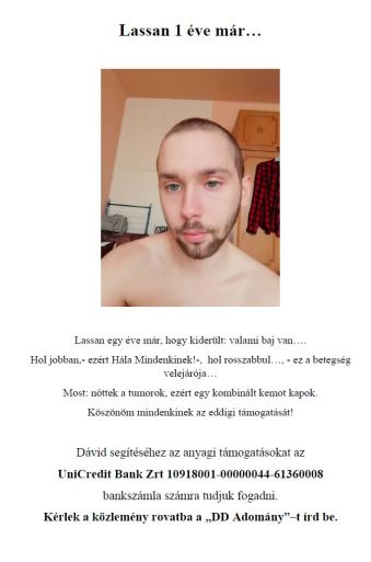 Lassan egy éve már